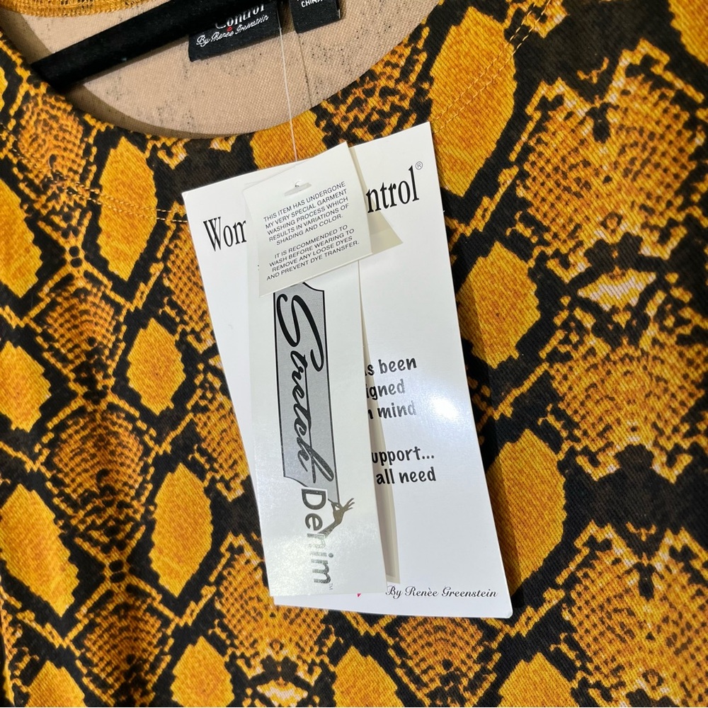 Women With Control NWT Python Print Shift Dress –… - image 2